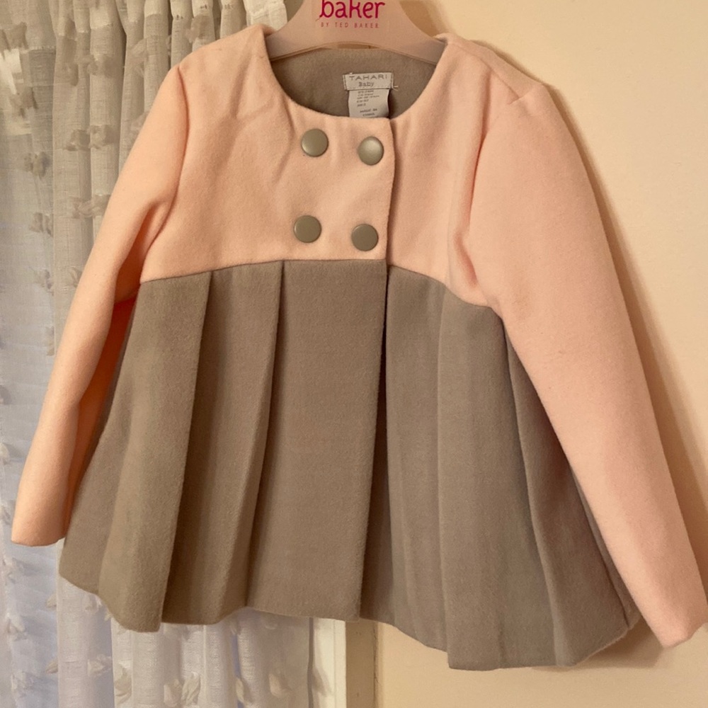 Pleated Tahari Baby coat